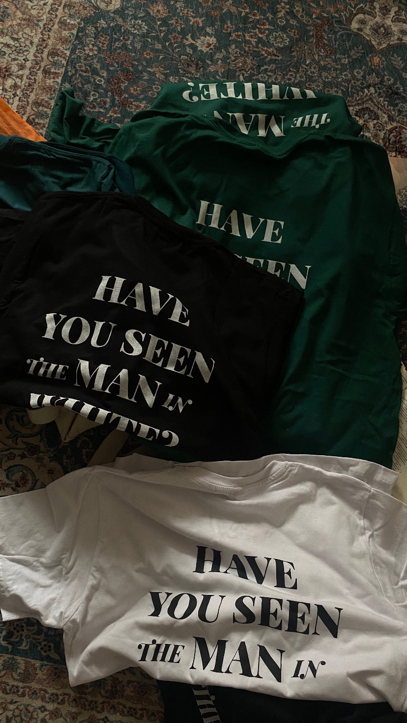 Hanes Man in White T-Shirt - 4 Languages