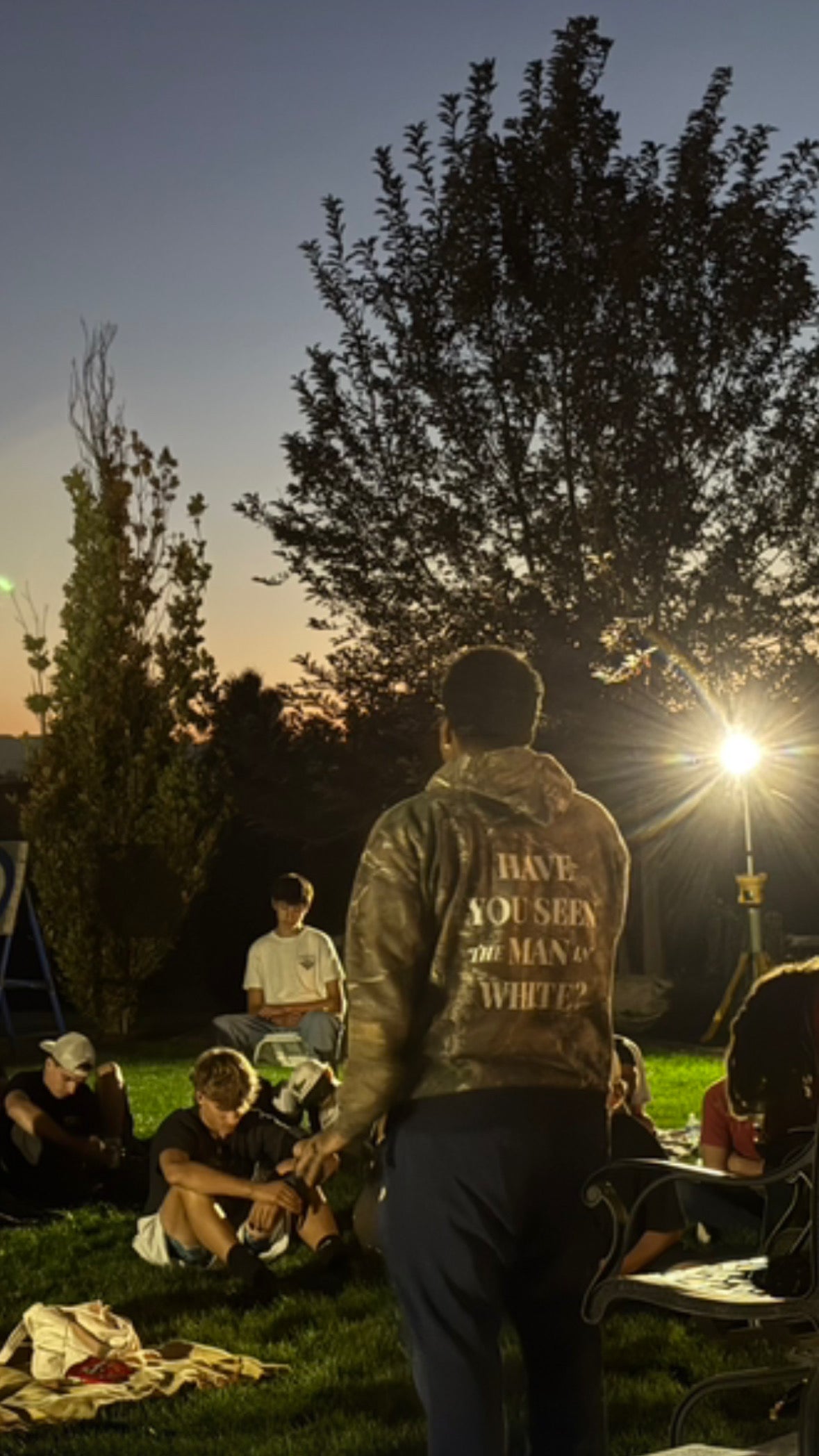 Man in White Camo Heavy Weight Hoodie