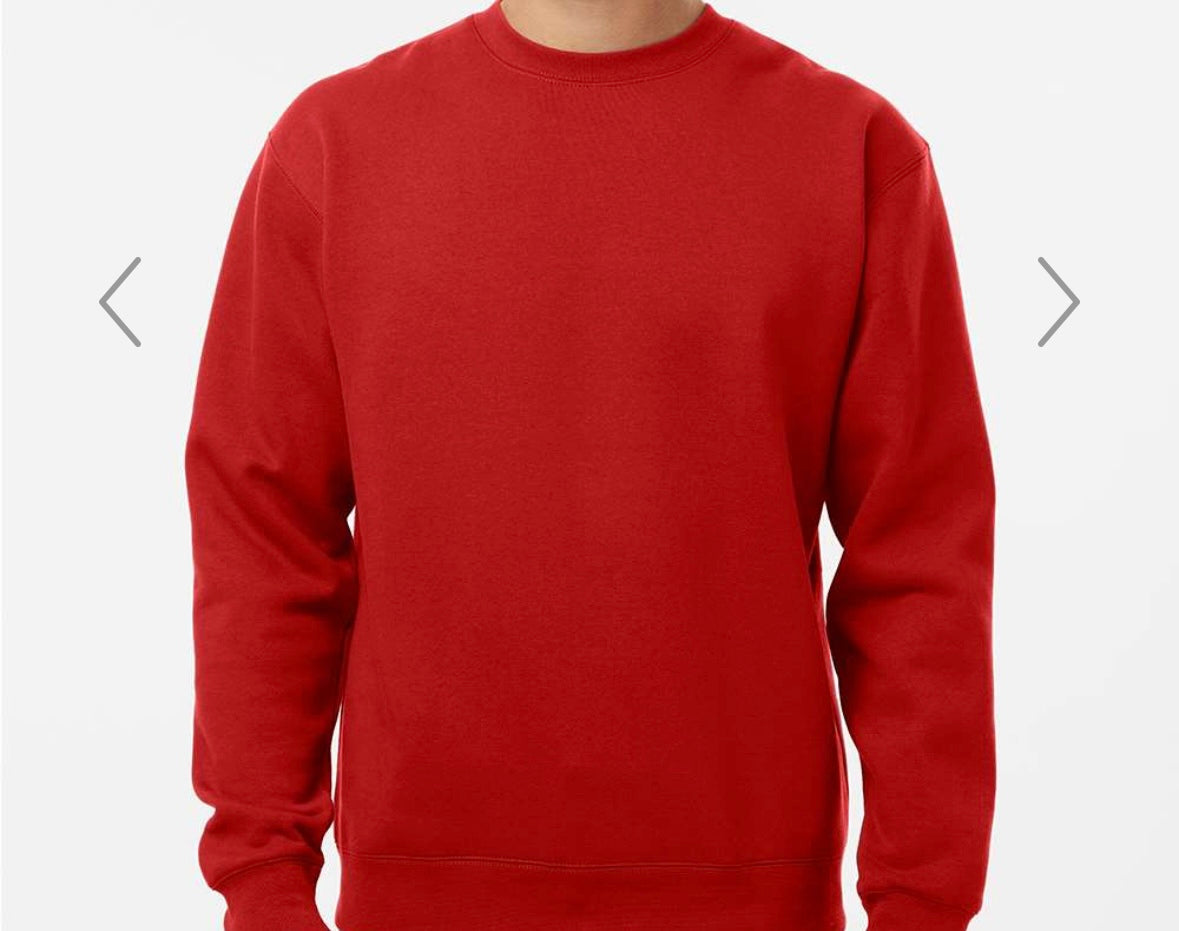 Man in White Heavy Weight Crewneck