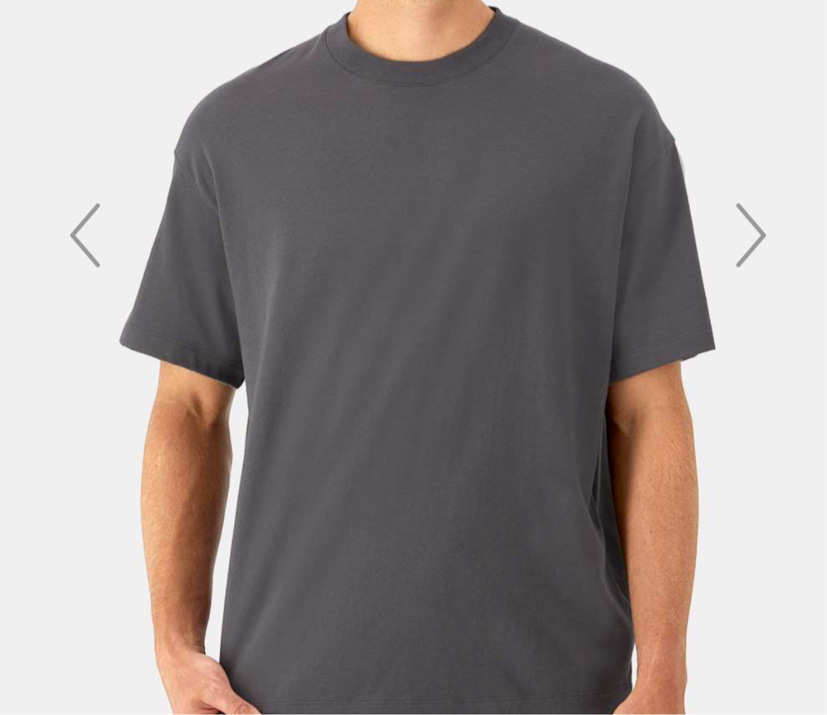 Hanes Man in White T-Shirt - 4 Languages