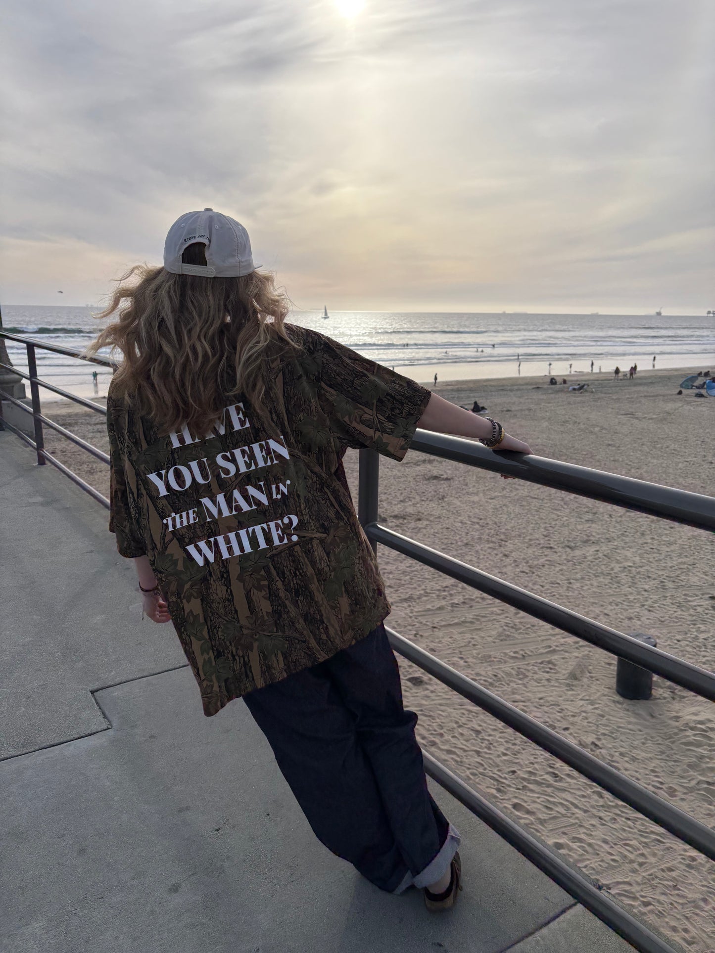 Hanes Man in White T-Shirt - 4 Languages