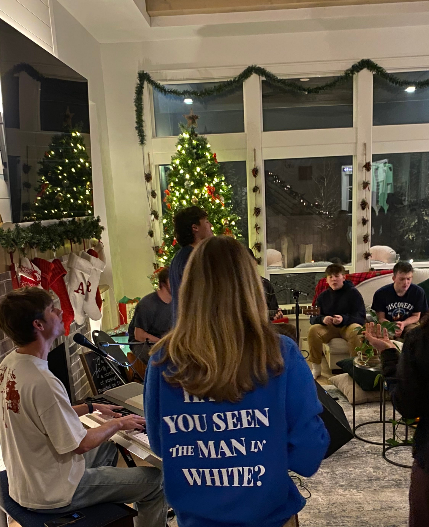 Man in White Heavy Weight Crewneck