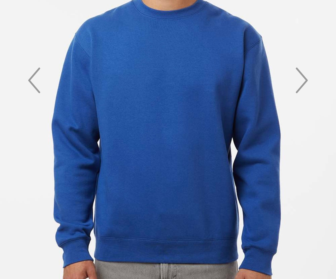 Man in White Heavy Weight Crewneck