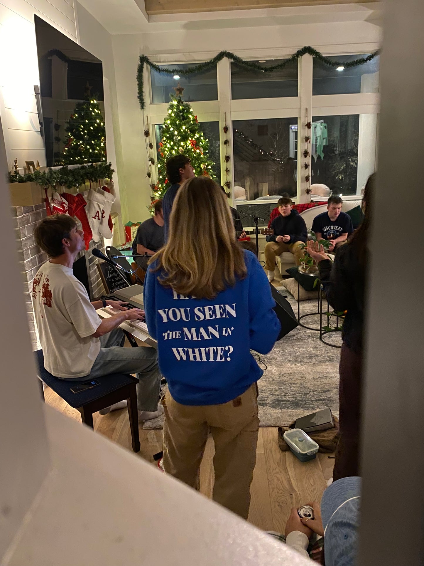 Man in White Heavy Weight Crewneck