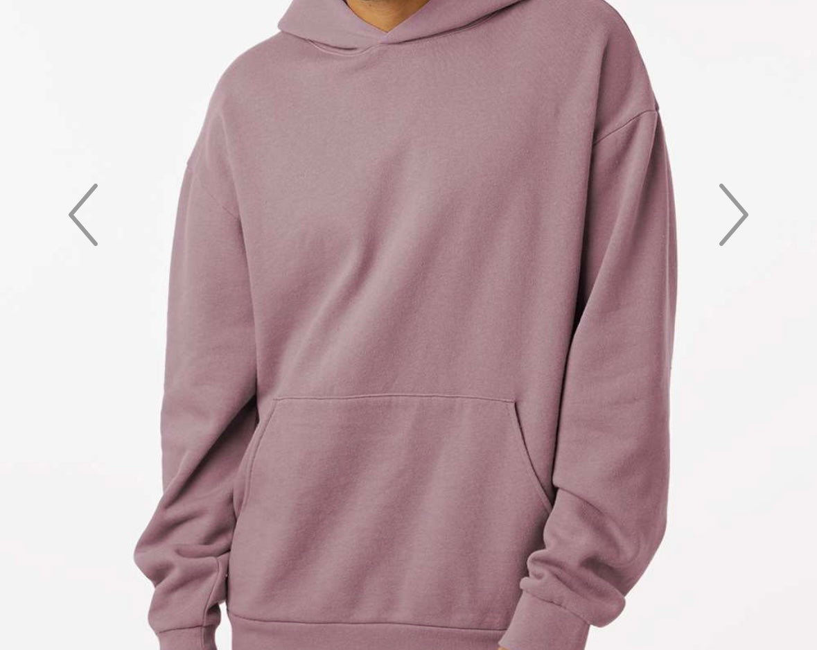 Man in White Mid-Weight Hoodie