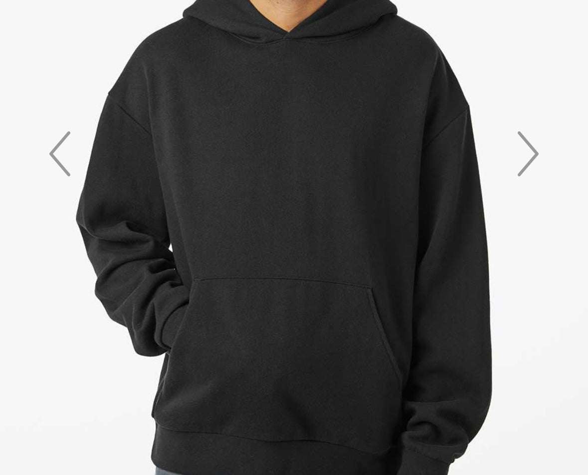 Man in White Mid-Weight Hoodie