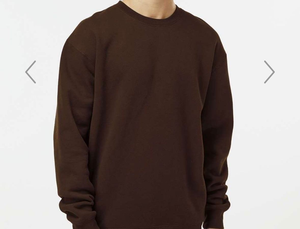 Man in White Heavy Weight Crewneck