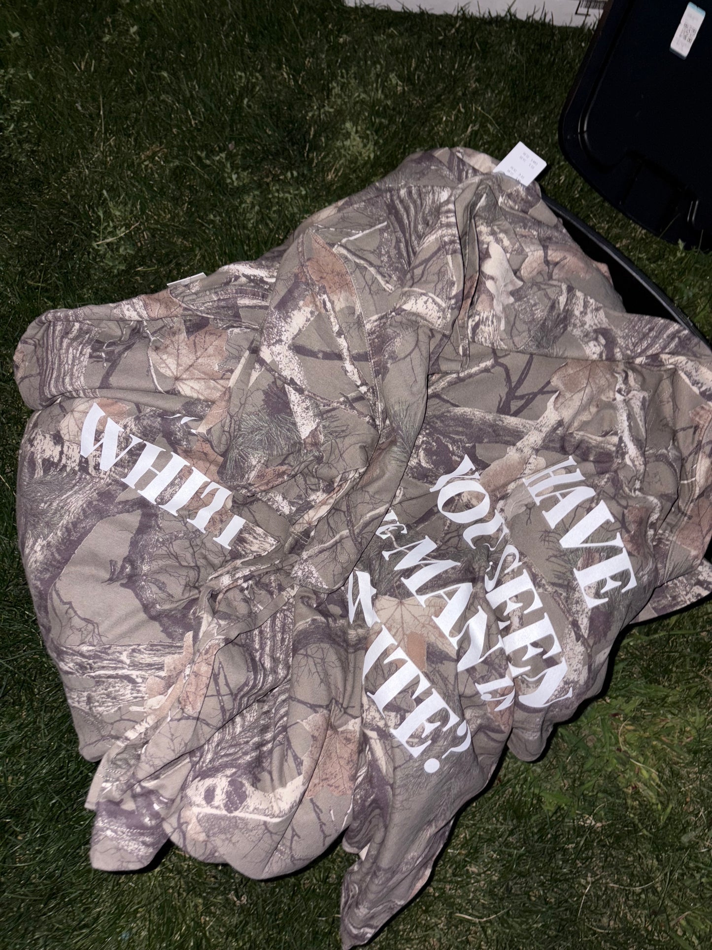 Man in White Camo T-Shirt - 4 Languages