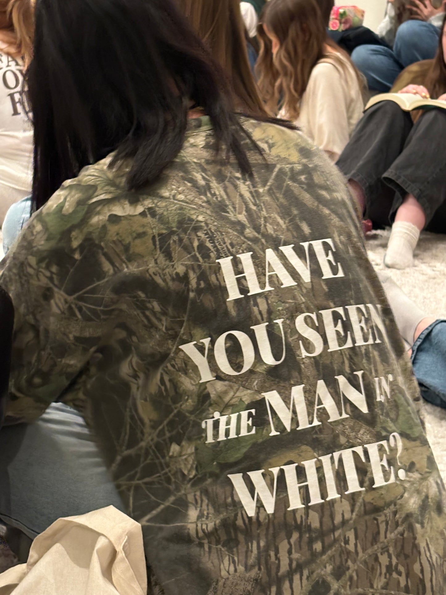 Man in White Camo T-Shirt - 4 Languages