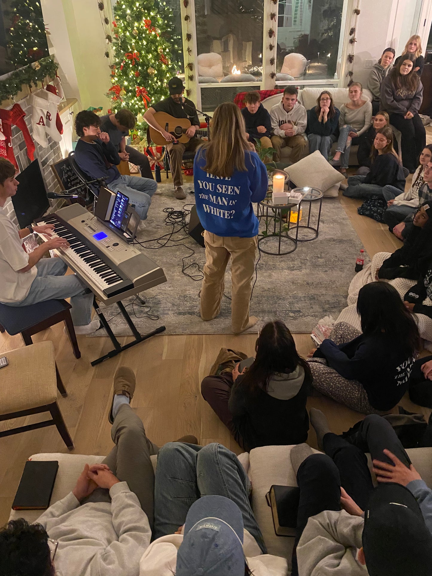 Man in White Heavy Weight Crewneck