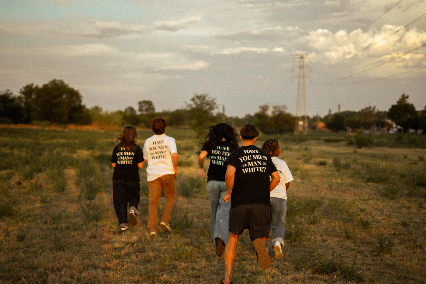 Hanes Man in White T-Shirt - 4 Languages